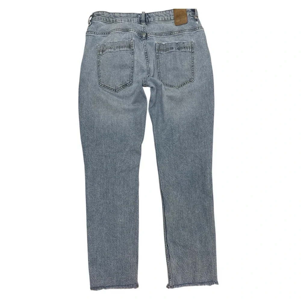 ZARA Womens Distressed Skinny Slim Jeans Size‎ 6 Denim Pants Blue
